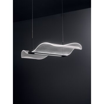 Fabas Luce Fenice Pendelleuchte LED Schwarz, 1-flammig