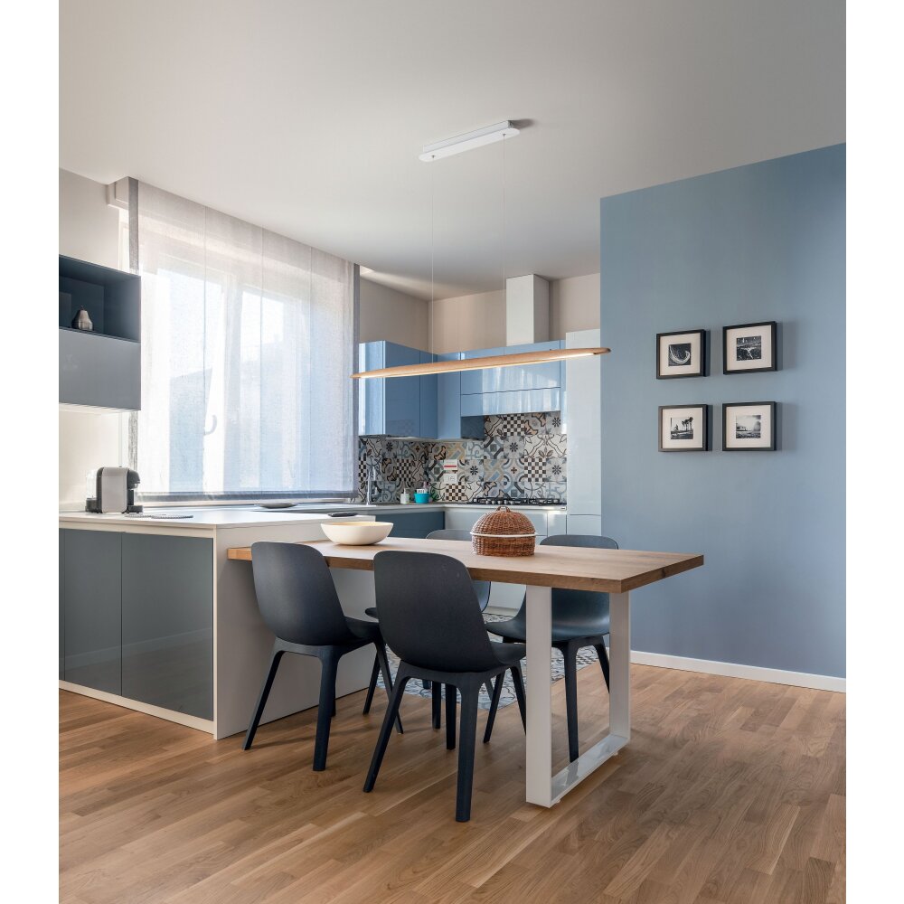 Fabas Luce Ribot Pendelleuchte LED Naturfarben, Weiß, 1-flammig main product photo