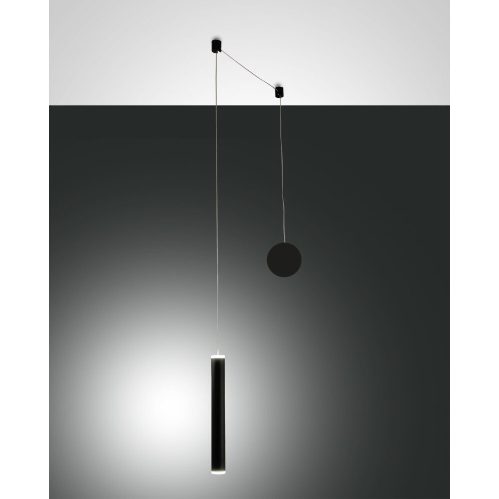 Fabas Luce Prado Pendelleuchte LED Schwarz, 1-flammig main product photo