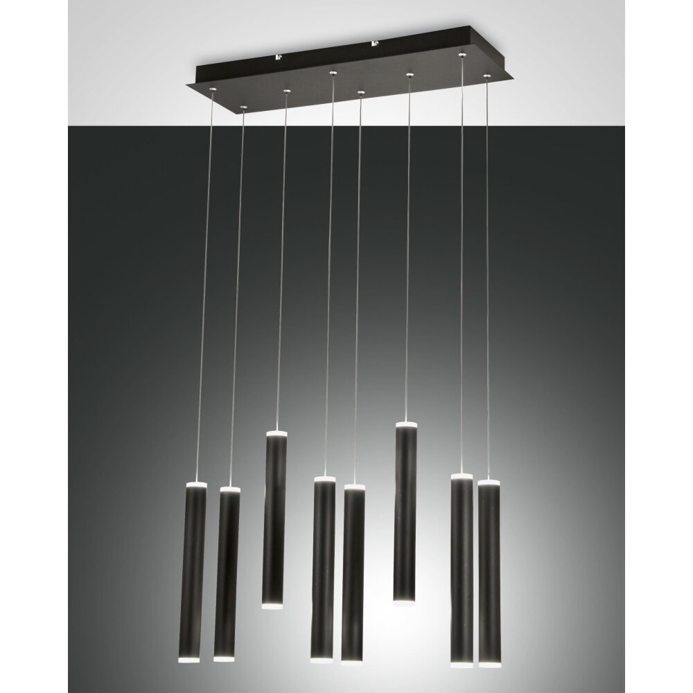 Fabas Luce Prado Pendelleuchte LED Schwarz, 8-flammig main product photo