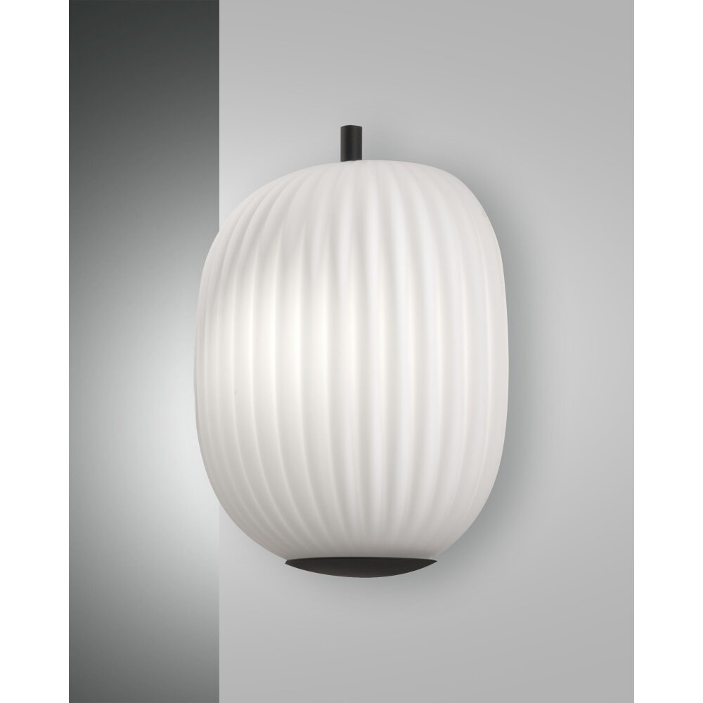 Fabas Luce Domizia Wandleuchte Schwarz, 1-flammig main product photo