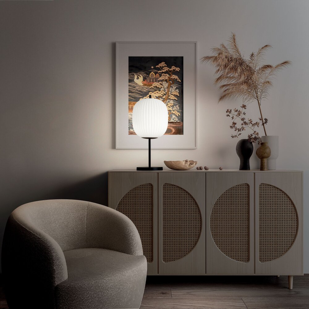 Fabas Luce Domizia Tischleuchte Schwarz, 1-flammig main product photo