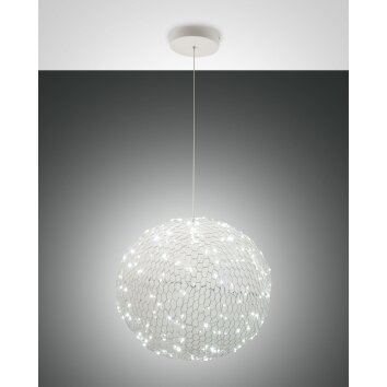 Fabas Luce Sumter Pendelleuchte LED Weiß, 1-flammig