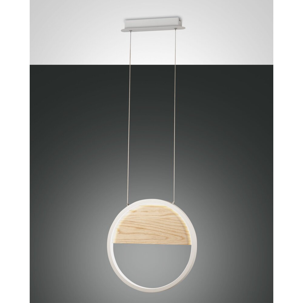 Fabas Luce Pierre Pendelleuchte LED Naturfarben, Weiß, 1-flammig main product photo