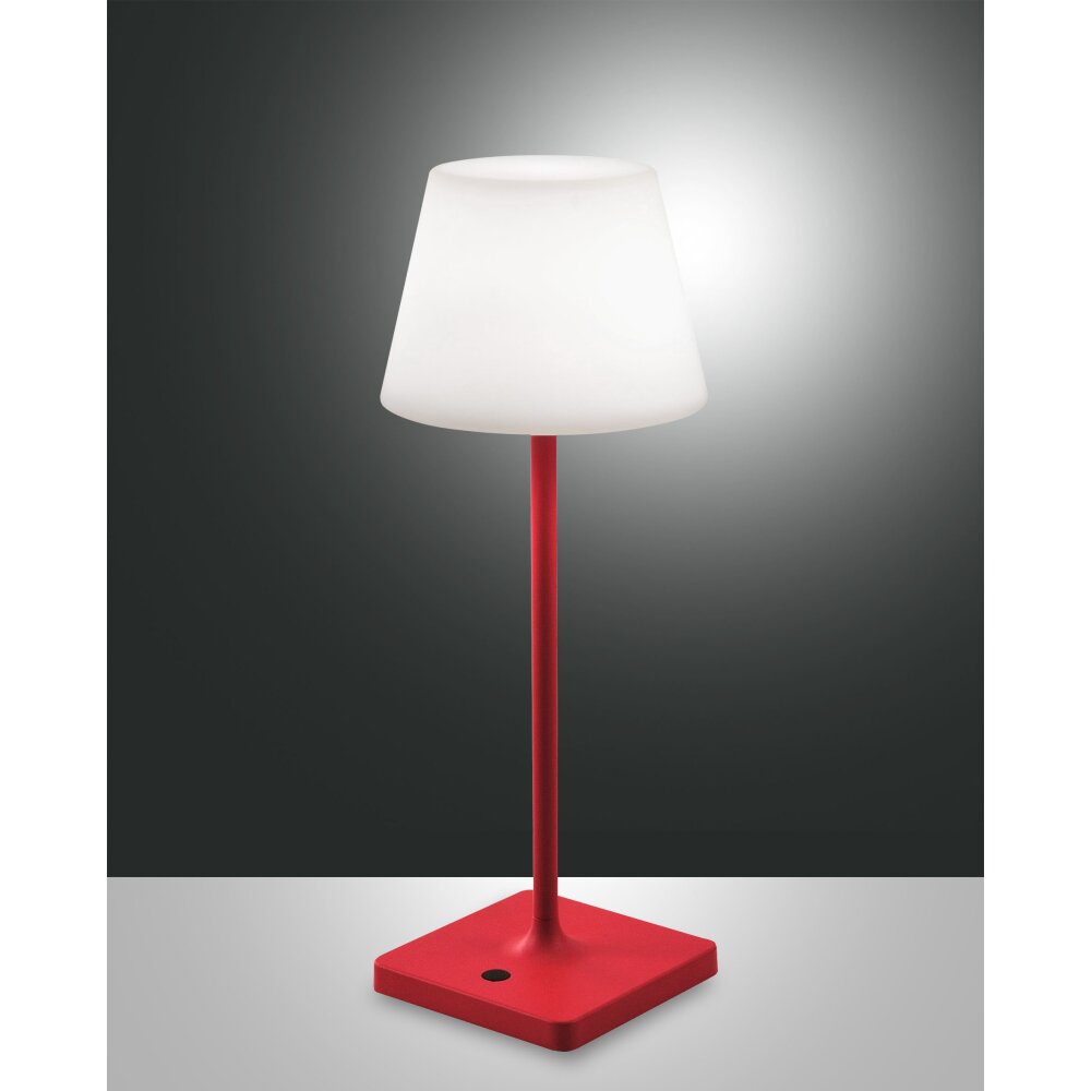 Fabas Luce Adam Außentischleuchte LED Rot, 1-flammig main product photo