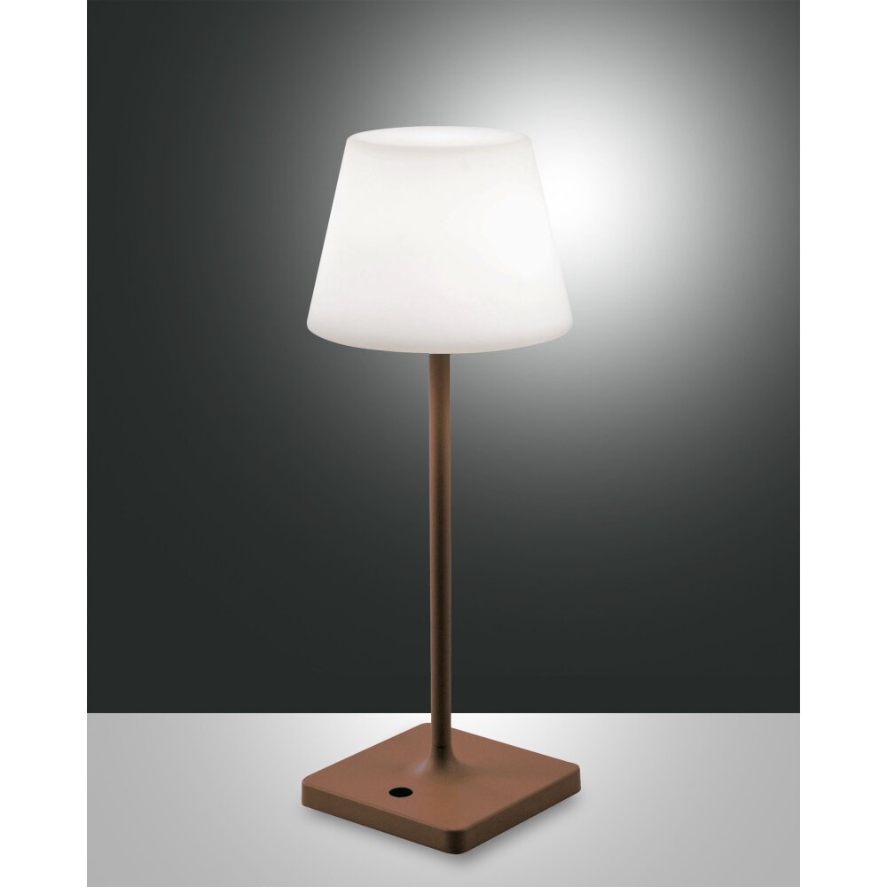 Fabas Luce Adam Außentischleuchte LED Rostfarben, 1-flammig main product photo