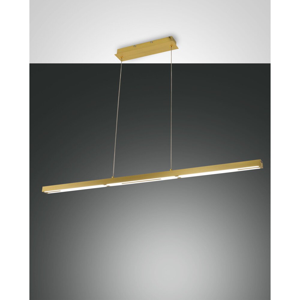 Fabas Luce Ling Pendelleuchte LED Messing, 1-flammig main product photo