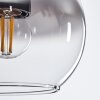 Koyoto Hängeleuchte Glas 15 cm Klar, Rauchfarben, 3-flammig