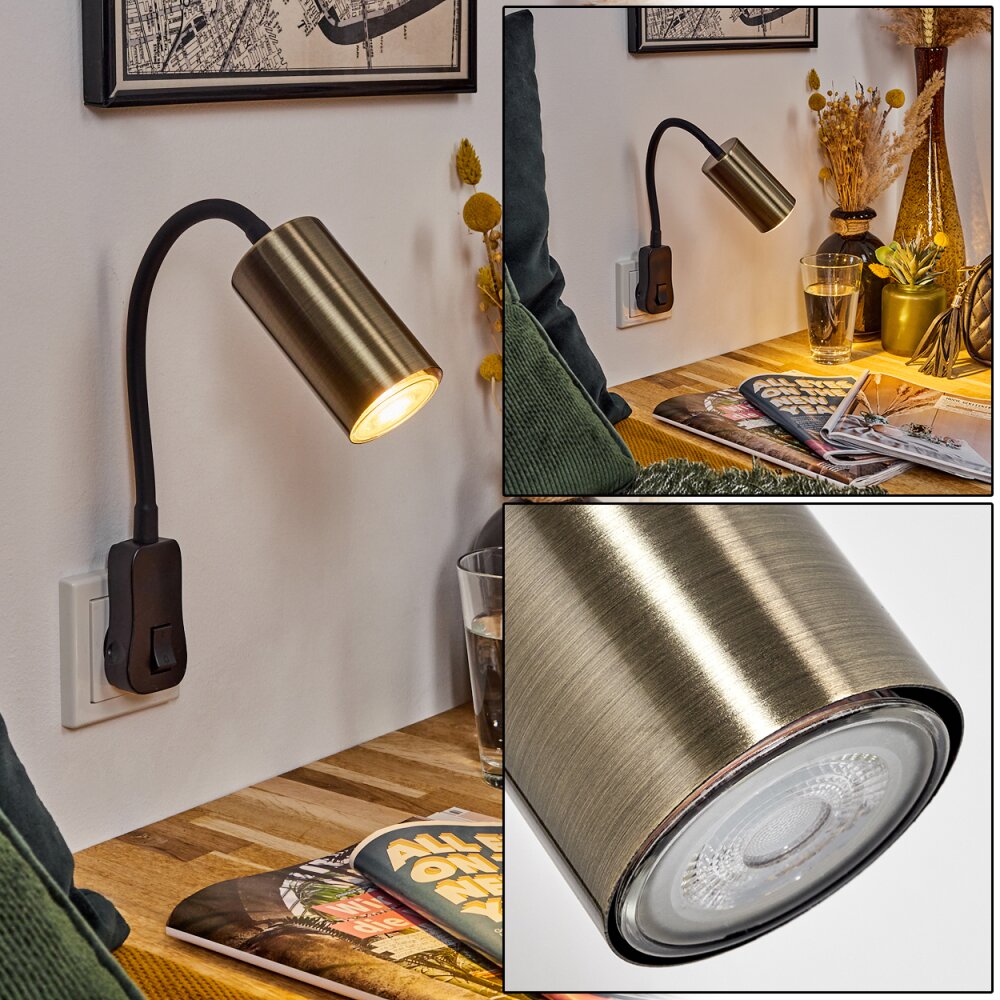 Javel Steckdosenleuchte Schwarz, 1-flammig main product photo