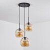 Koyoto Hängeleuchte Glas 25 cm Bernsteinfarben, 3-flammig