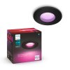 Philips Hue Xamento Einbauleuchte LED Schwarz, 1-flammig, Farbwechsler