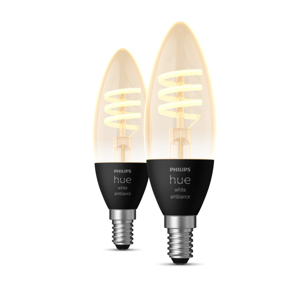 Philips Hue 2er Set LED E14 4,6 Watt 2200-4500 Kelvin 350 Lumen main product photo