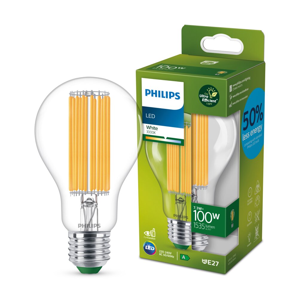 Philips Classic LED E27 7,3 Watt 3000 Kelvin 1535 Lumen main product photo