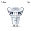 Philips Classic 3er Set LED GU10 3,5 Watt 4000 Kelvin 275 Lumen