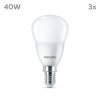 Philips Classic 3er Set LED E14 4,9 Watt 2700 Kelvin 470 Lumen