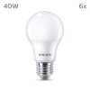 Philips Classic 6er Set LED E27 4,9 Watt 2700 Kelvin 470 Lumen