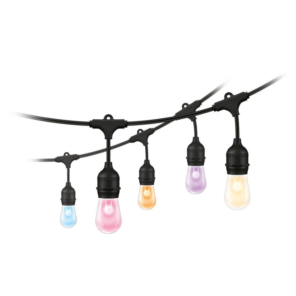 Philips WiZ String Lights Lichterkette LED Schwarz, 1-flammig, Farbwechsler main product photo