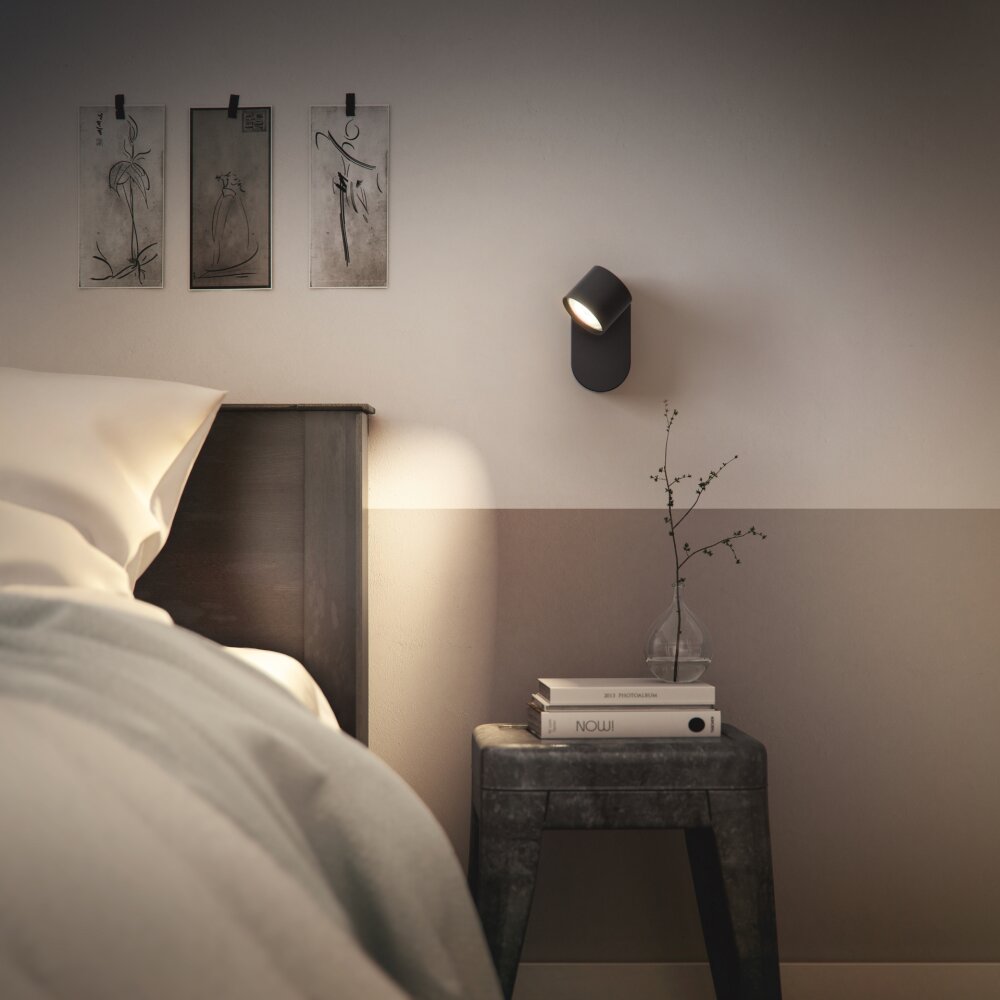Philips Star Wandleuchte LED Schwarz, 1-flammig main product photo