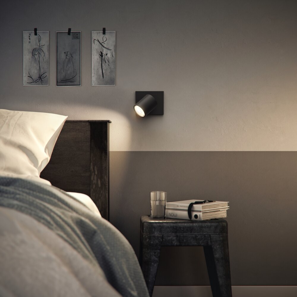 Philips myLiving Runner Wandleuchte Schwarz, 1-flammig main product photo