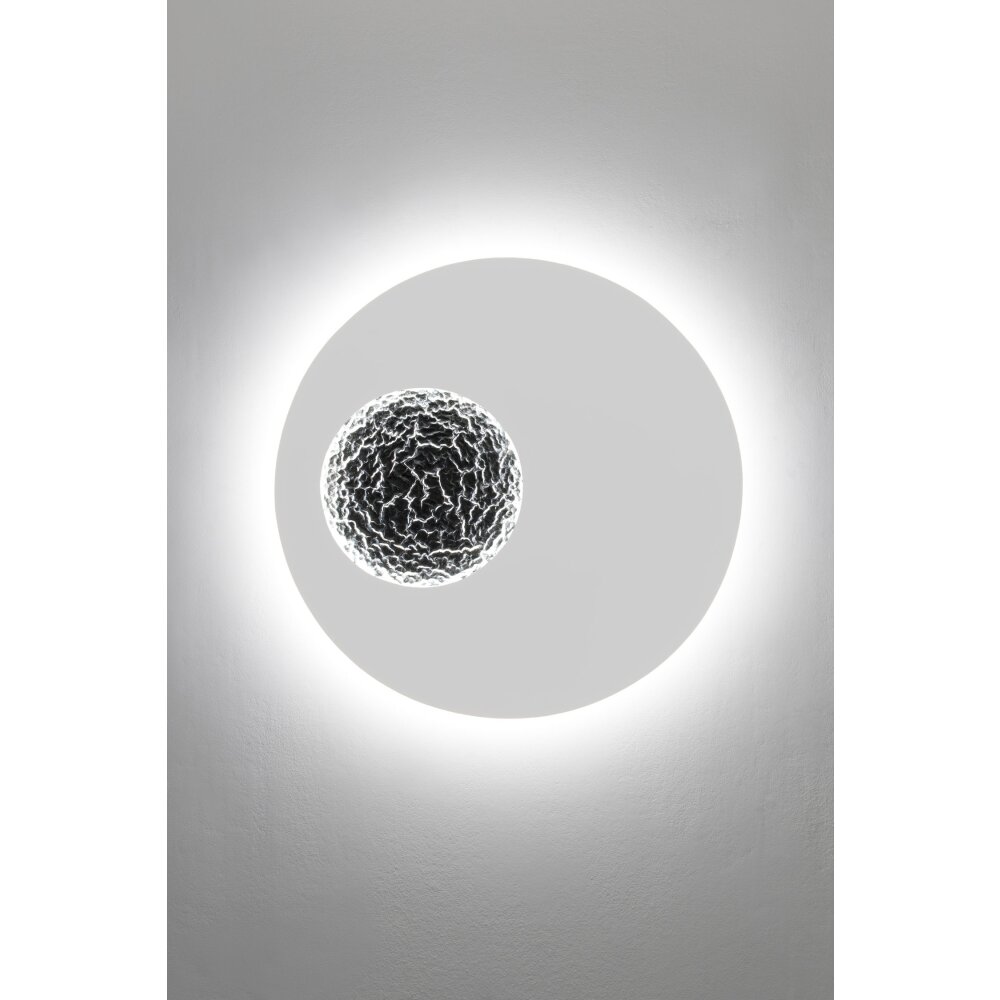Holländer LUNA Wandleuchte LED Silber, Weiß, 2-flammig main product photo