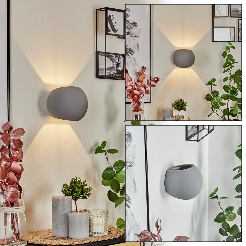 Flot Wandleuchte Grau, 1-flammig main product photo