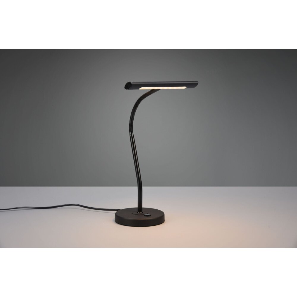 Trio Curtis Tischleuchte LED Schwarz, 1-flammig main product photo