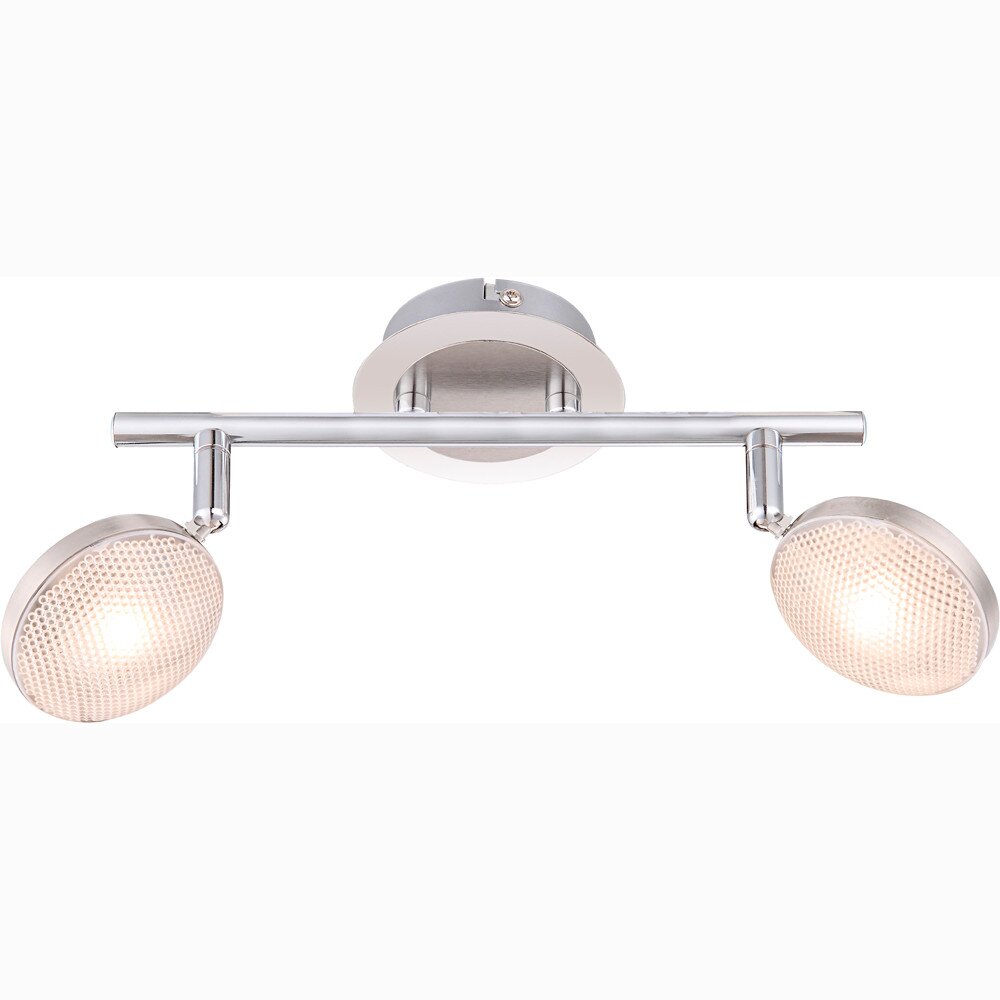 Globo Tina Strahler LED Chrom, Nickel-Matt, 2-flammig main product photo