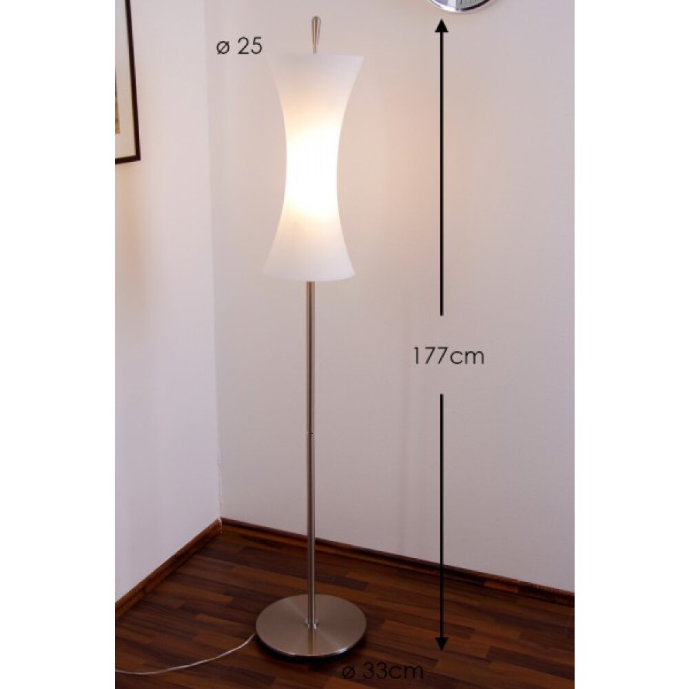Ideallux ELICA PT1 Stehlampe Nickel-Matt, 1-flammig main product photo