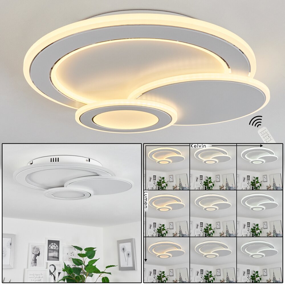 Tomazes Deckenleuchte LED Weiß, 1-flammig, Fernbedienung main product photo