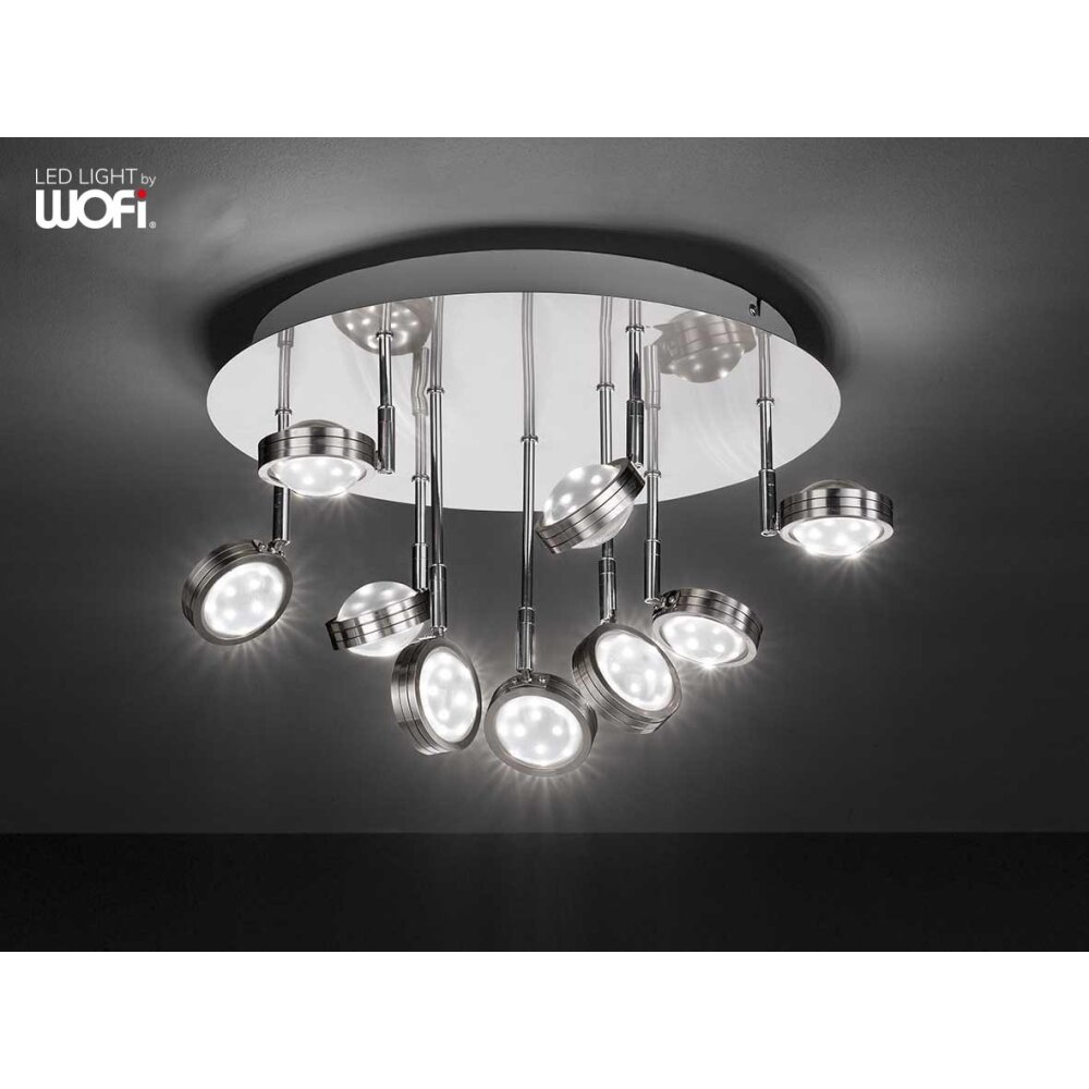 Wofi GAP Deckenleuchte LED Nickel-Matt, 18-flammig main product photo