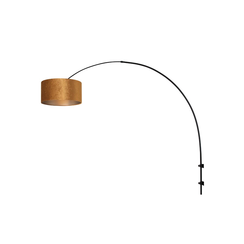 Steinhauer Sparkled Wandleuchte Schwarz, 1-flammig main product photo