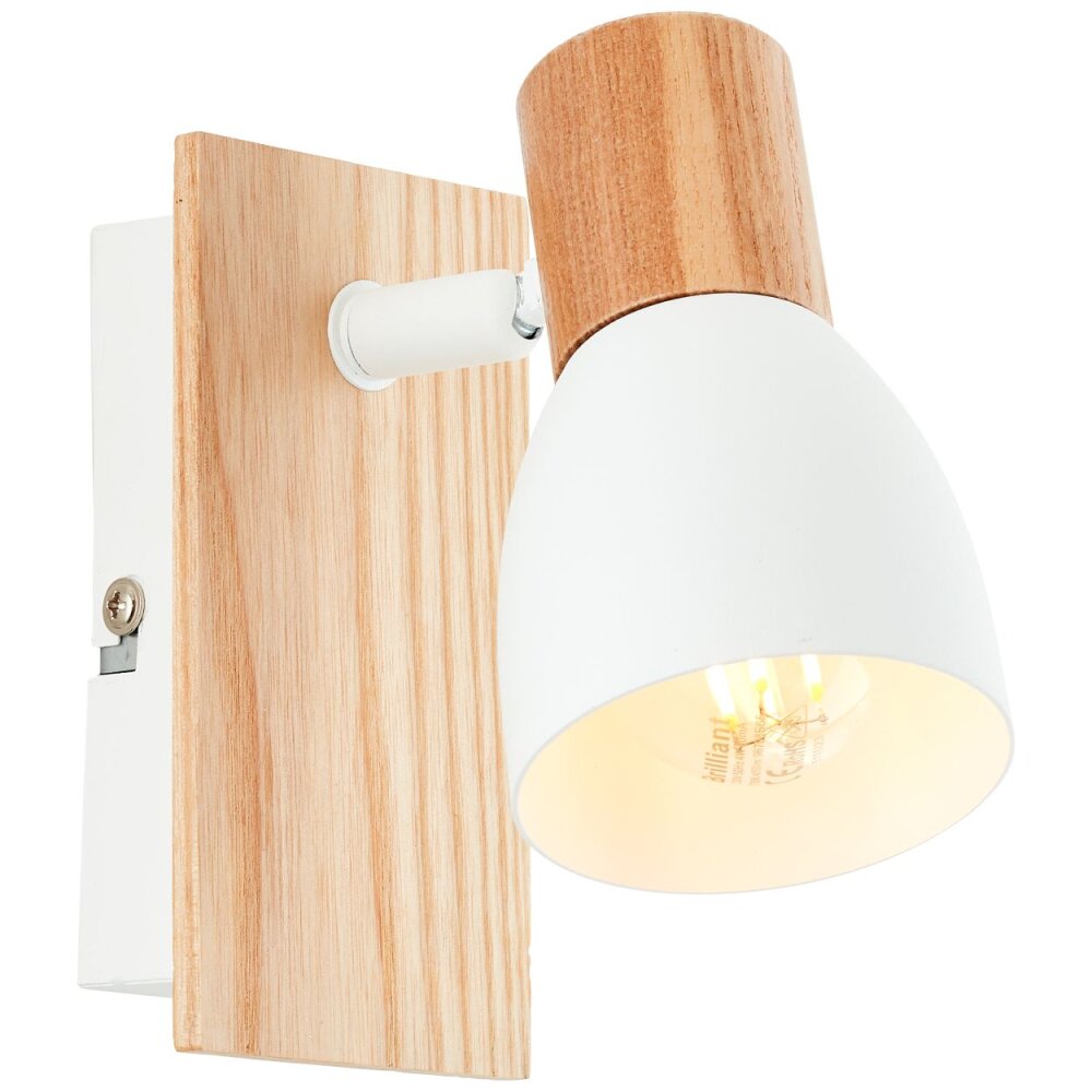 Brilliant Daintree Wandleuchte Naturfarben, Weiß, 1-flammig main product photo