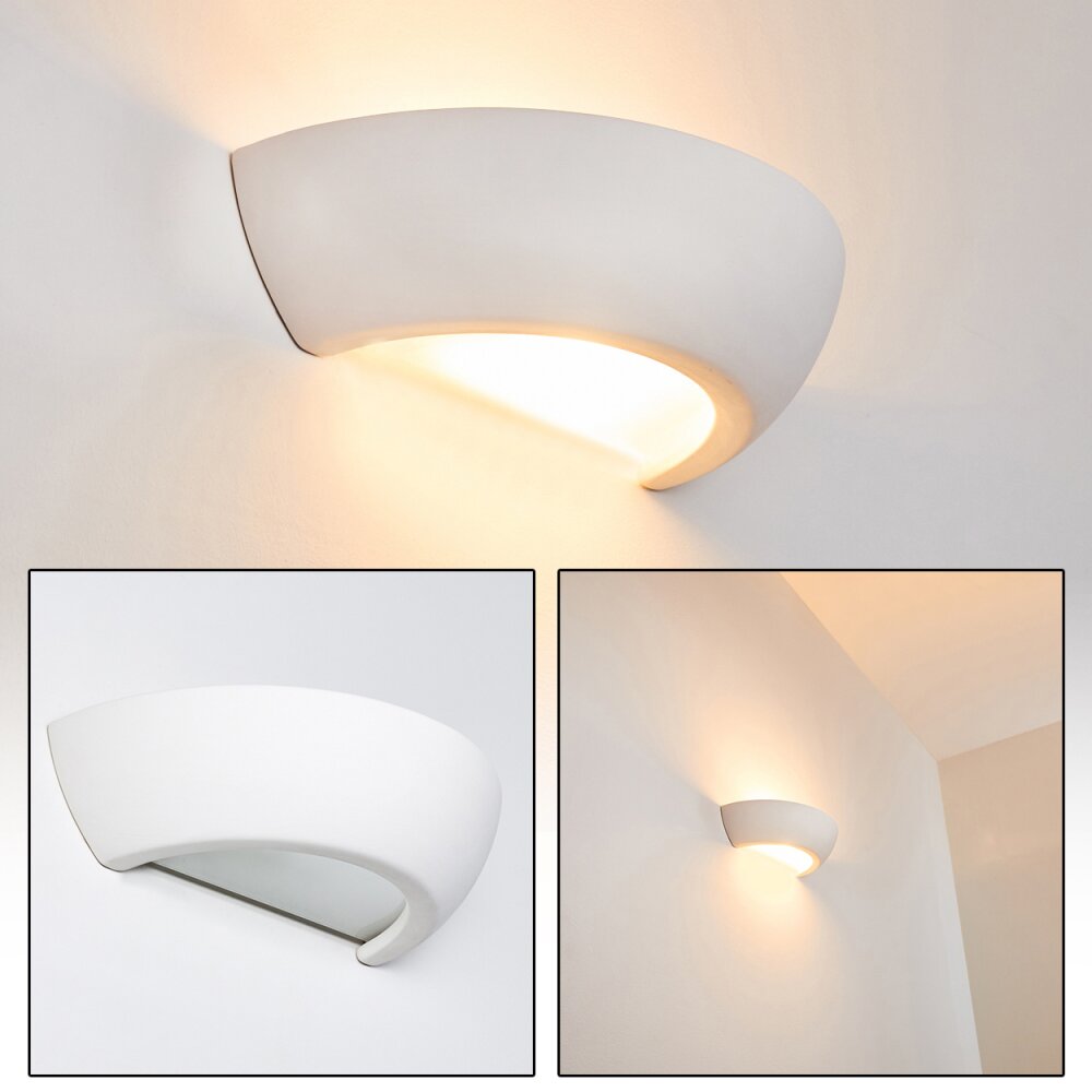 Garbagna Wandleuchte Weiß, 1-flammig main product photo
