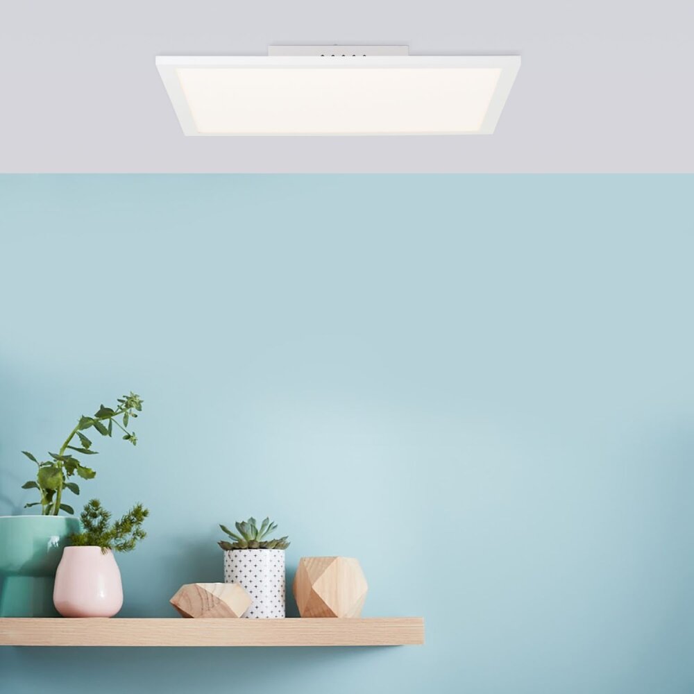 Brilliant Jacinda Deckenpanel LED Weiß, 1-flammig, Fernbedienung main product photo