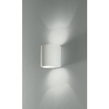 Luce Design Shine Wandleuchte mit handelsüblichen Farben bemalbar, Weiß, 1-flammig