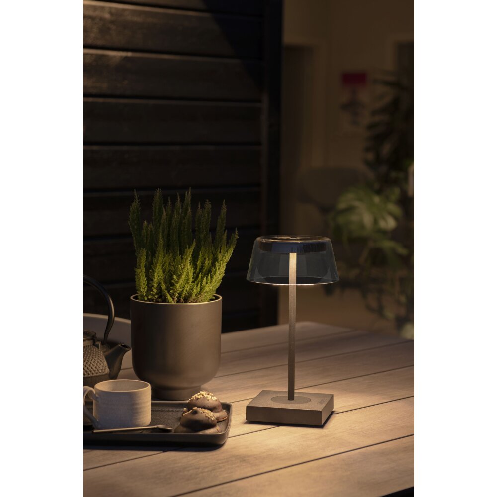 Konstsmide Scilla Außentischleuchte LED Schwarz, 1-flammig main product photo