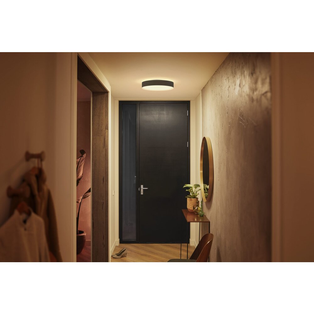 Philips Hue Enrave Deckenleuchte LED Schwarz, 1-flammig, Fernbedienung main product photo
