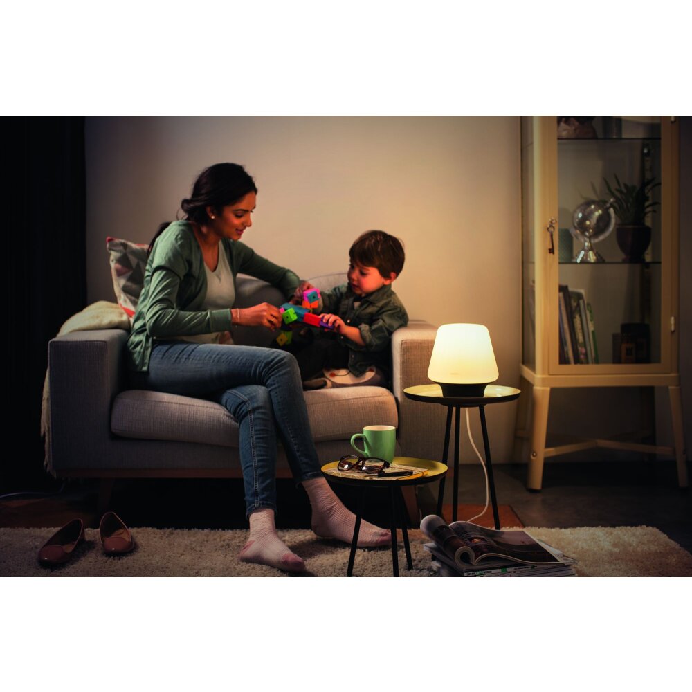 Philips Hue Wellness Tischleuchte LED Schwarz, Weiß, 1-flammig, Fernbedienung main product photo