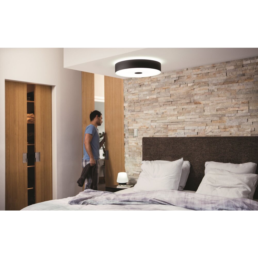Philips Hue Fair Deckenleuchte LED Schwarz, 1-flammig, Fernbedienung main product photo