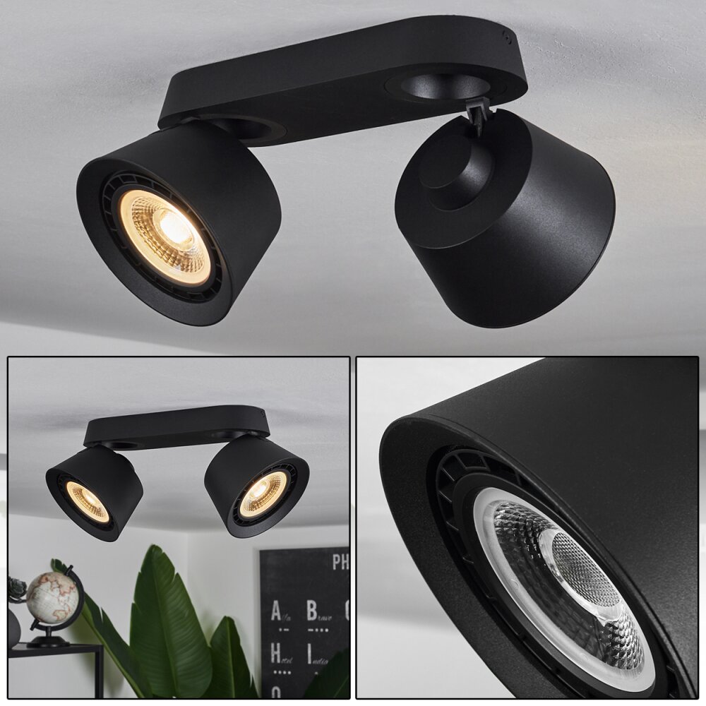 Especiosa Deckenleuchte Schwarz, 2-flammig main product photo
