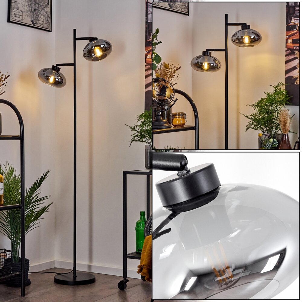 Haikala Stehleuchte Schwarz, 2-flammig main product photo