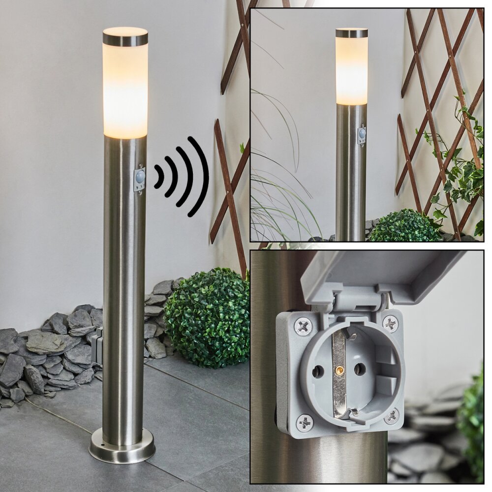 Sessa Wegeleuchte Nickel-Matt, 1-flammig, Bewegungsmelder main product photo