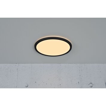 Nordlux OJA Deckenpanel LED Schwarz, 1-flammig