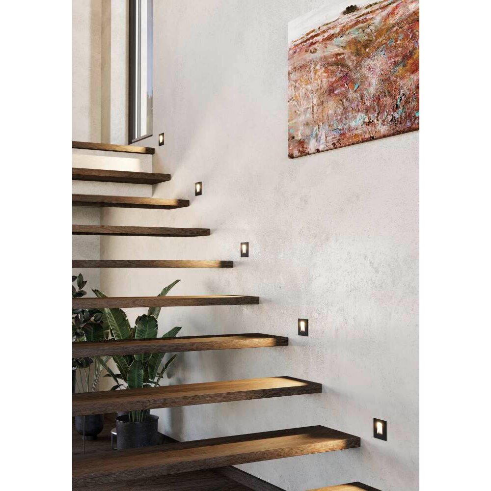 Eglo Leuchten MECINOS Einbauleuchte LED Schwarz, 1-flammig main product photo