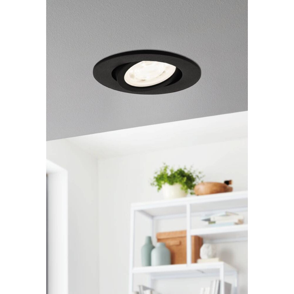 Eglo Leuchten SALICETO-Z Einbauleuchte LED Schwarz, 1-flammig main product photo