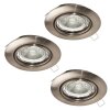 Eglo Leuchten MAZUBY Einbauleuchte 3er Set LED Nickel-Matt, 3-flammig