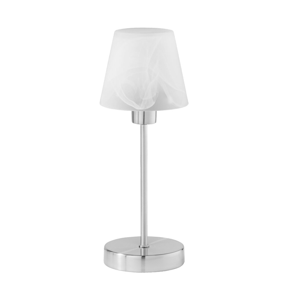 Trio Luis 2 Tischleuchte Nickel-Matt, 1-flammig main product photo
