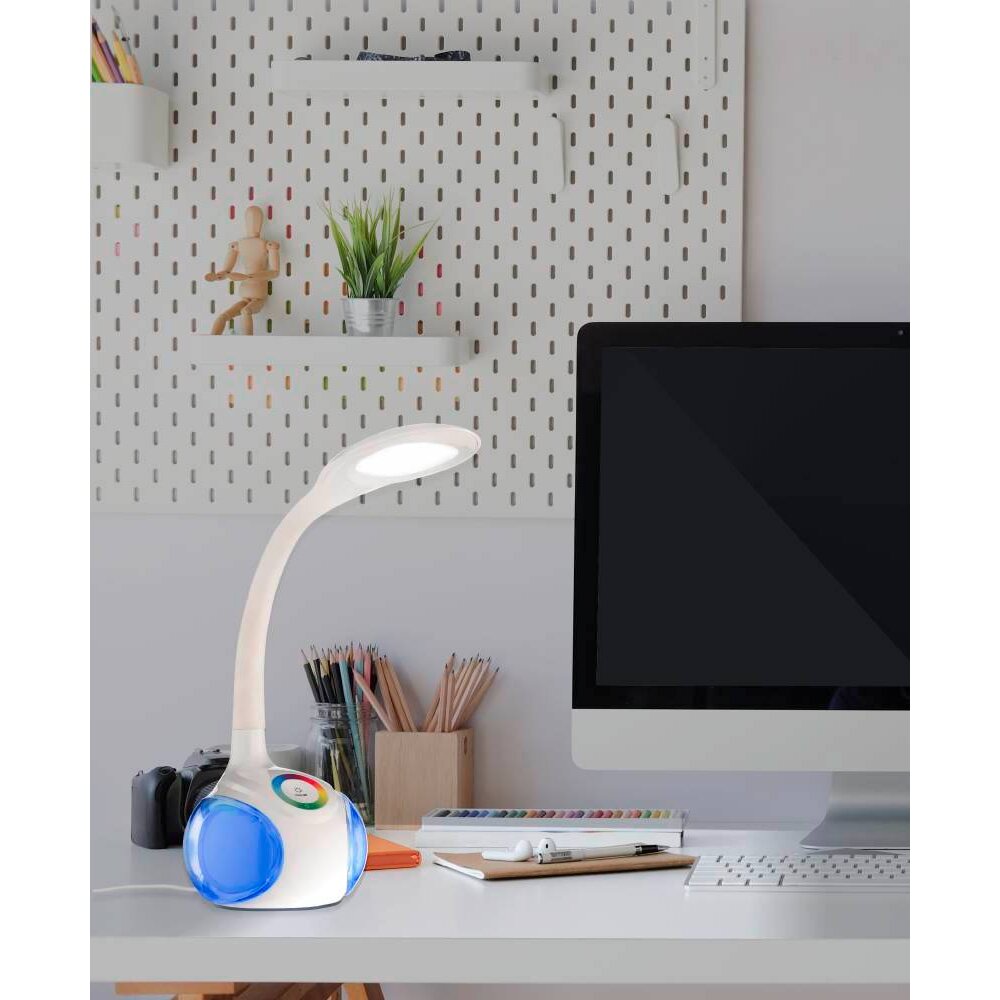 Eglo ARCONES Tischleuchte LED Weiß, 1-flammig, Farbwechsler main product photo