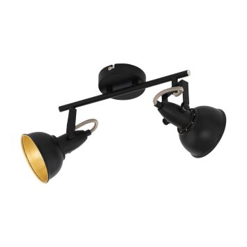 Eglo THORNTON Deckenleuchte Gold, Schwarz, 2-flammig Eglo THORNTON Deckenleuchte Gold, Schwarz, 2-flammig