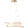 Brilliant Calvi Pendelleuchte LED Gold, 1-flammig, Fernbedienung